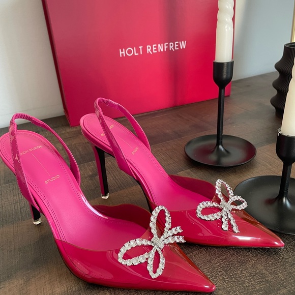 Black suede studio slingback - Picture 1 of 2